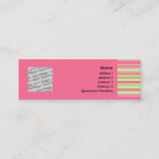 Jordgubben & kiwien profilerar kortet mini visitkort