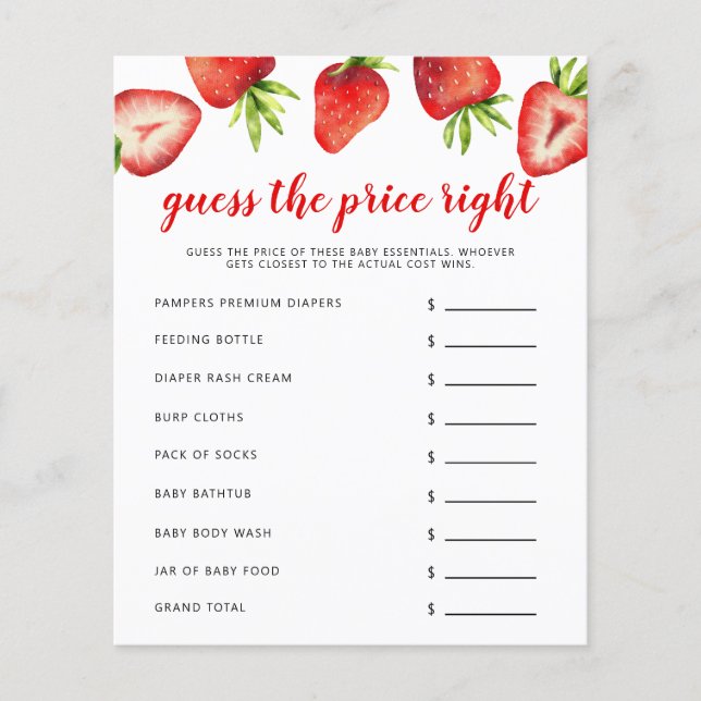 Jordgubben Pris Höger babykläder (Framsida)