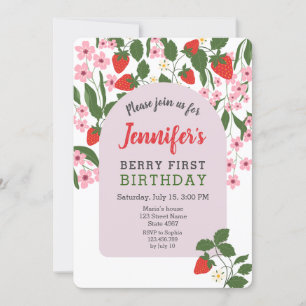 Jordgubbens 1-årsdag  inbjudningar