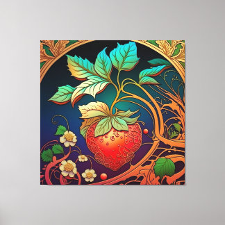 Jordgubbens höghet canvastryck