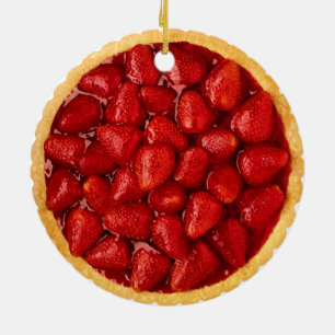 Jordgubbepaj Julgransprydnad Keramik
