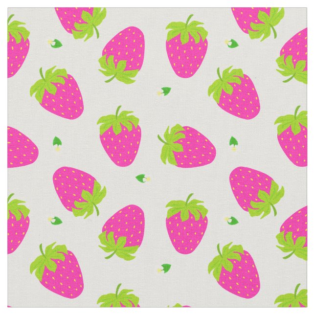 Jordgubberry Beige Tyg (Närbild)