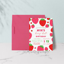 Jordgubberry Berry Första födelsedag