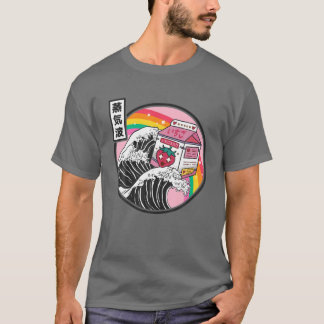 Jordgubberry Mjölk Surfing Kanagawa Wave Kawaii An T Shirt