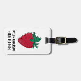 Jordgubberyggsäckmärkre Bagagebricka