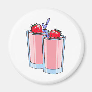 jordgubbesmoothie magnet