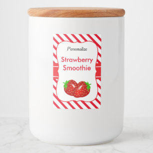 JordgubbeSmoothie Mat Etikett