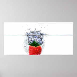 Jordgubbestänk Poster