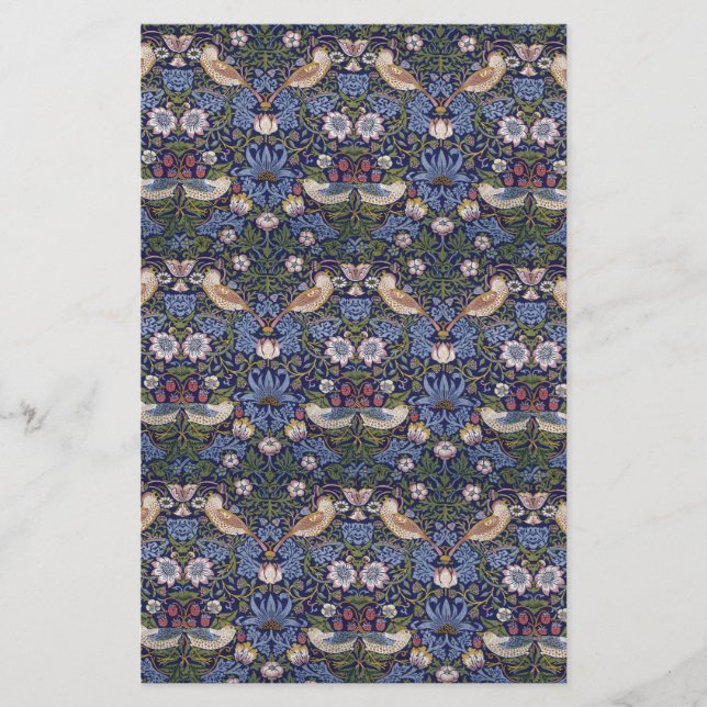 Jordgubbetjuv i blått brevpapper (Framsida)