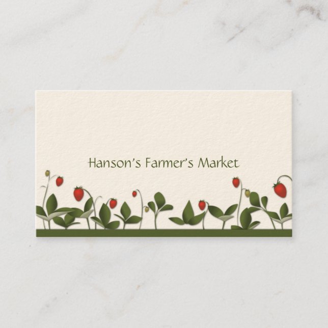 Jordgubbevisitkort Visitkort (Framsida)