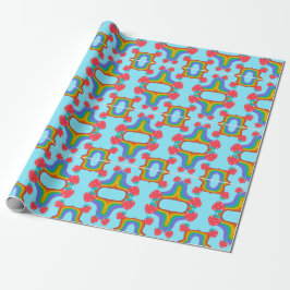 jordgubbmmönster presentpapper