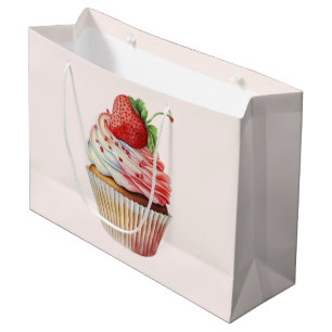 Jordgubbs Cupcake Söt efterrätt