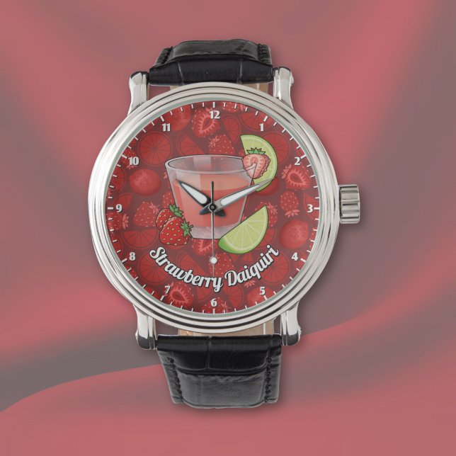 Jordgubbs Daiquiri Cocktail Armbandsur (Skapare uppladdad)