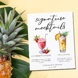 Jordgubbs Daiquiri Piña Colada Mocktails Meny