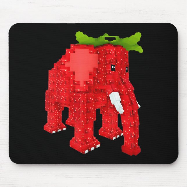 Jordgubbs Elefant  Musmatta (Framsidan)