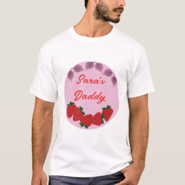 Jordgubbs födelsedagsfest t shirt