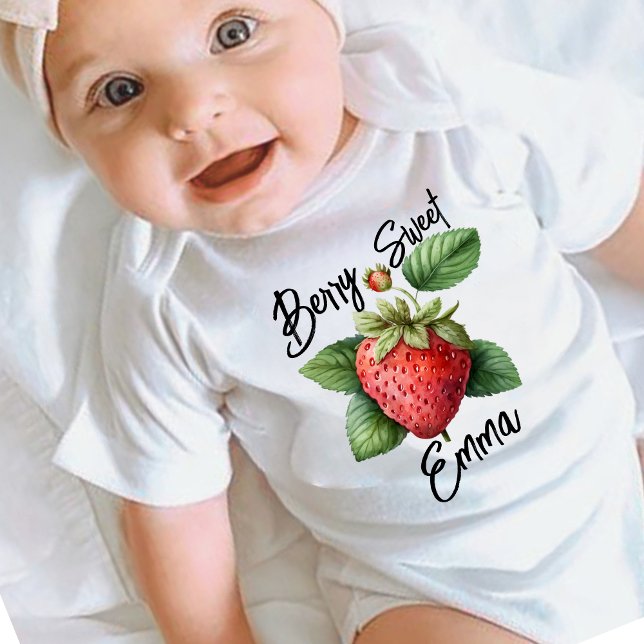 Jordgubbs Första födelsedagen Bär Söt T Shirt (Skapare uppladdad)