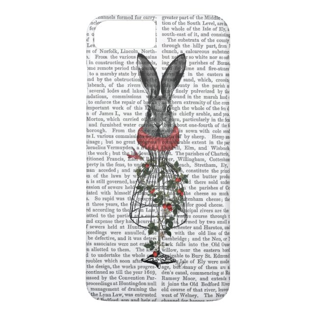Jordgubbs Hare Case-Mate iPhone Skal (Baksida)