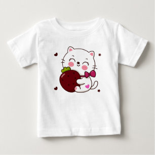 Jordgubbs Kitty Love Baby Fin Jersey T-Shirt