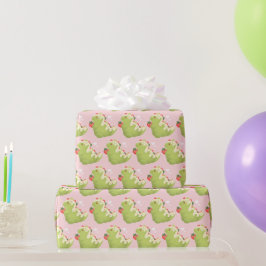 Jordgubbs Matcha Dinosaur Presentpapper