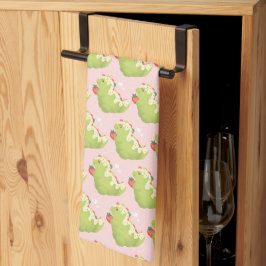 Jordgubbs Matcha Dinosaurie Kökshandduk