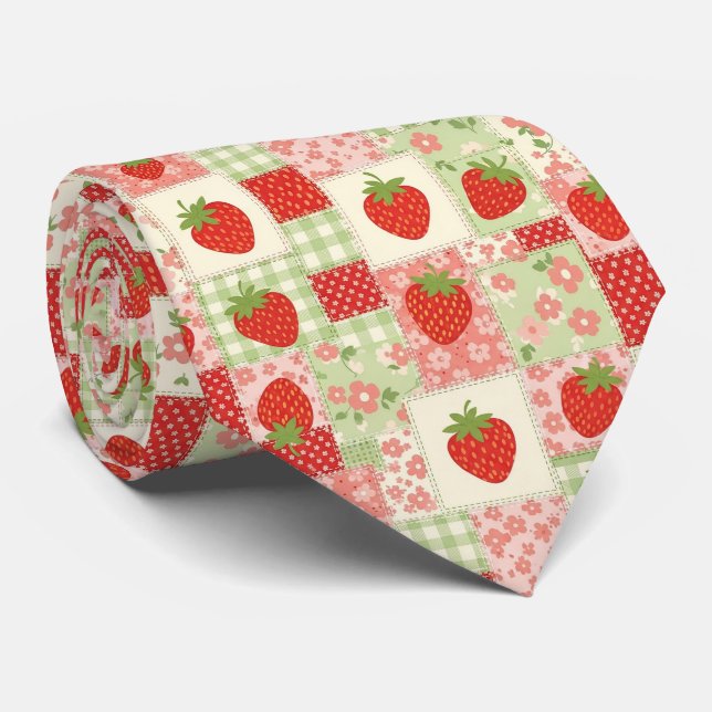 Jordgubbs Patchwork Picknick (4) Slips (Rullad)