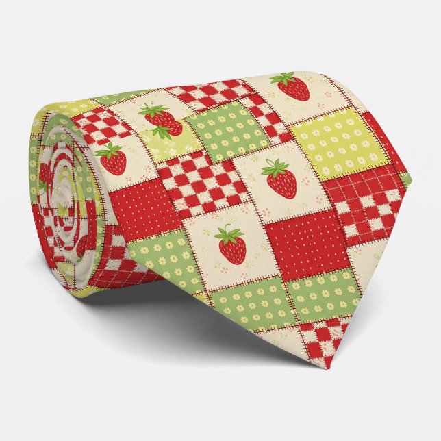 Jordgubbs Patchwork Picknick (5) Slips (Rullad)