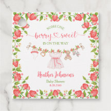 Jordgubbs söta klädstreck Baby Shower