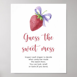 Jordgubbsbabyduschen - gissa poster