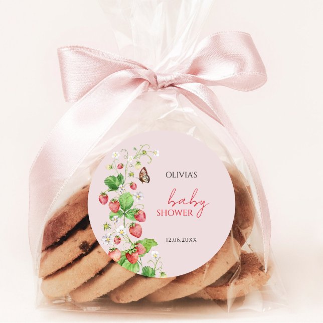 Jordgubbsbabykalas Runt Klistermärke (Skapare uppladdad)