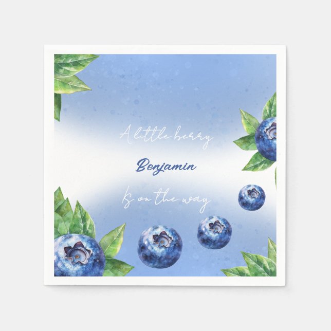 Jordgubbsbabyskor Pappersservett (Framsidan)