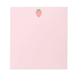 Jordgubbsbabyskor Rosa Cute Girly Anpassningsbar 2 Anteckningsblock