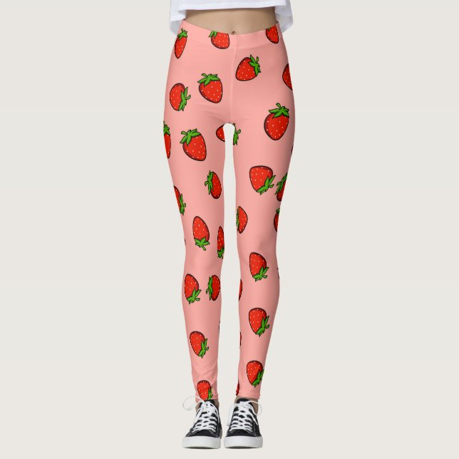 jordgubbsbaljväxter leggings (Framsida)