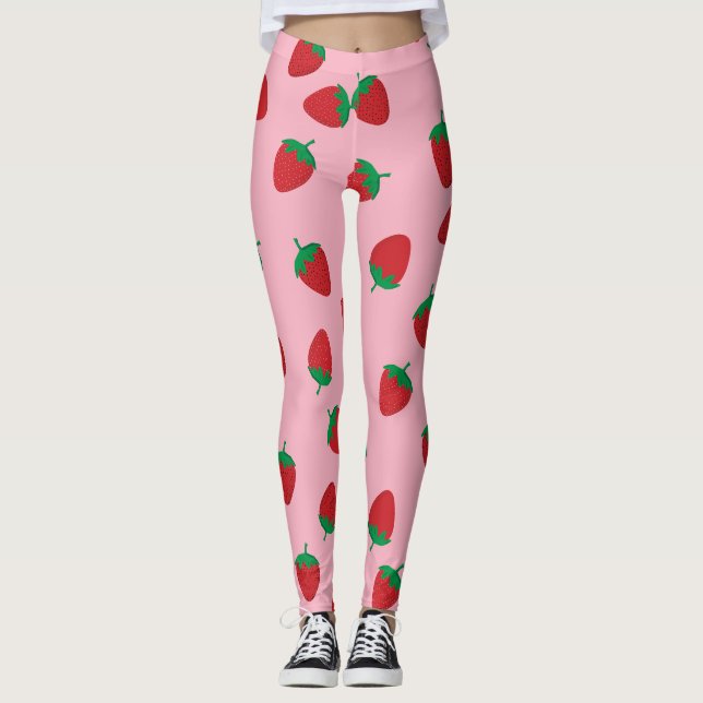jordgubbsbaljväxter leggings (Framsida)