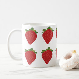 Jordgubbsbär, berusfrukt, röntgenfrukt, jordgubbar kaffemugg