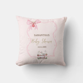 Jordgubbsbär,Gås,Bow Ram Dots Baby Shower Kudde