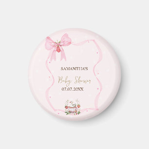 Jordgubbsbär,Gås,Bow Ram Dots Baby Shower Magnet