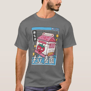 Jordgubbsbär Mjölk Digital Japan Stil Otaku Anime T Shirt