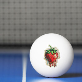 Jordgubbsbär Ping Pong Boll
