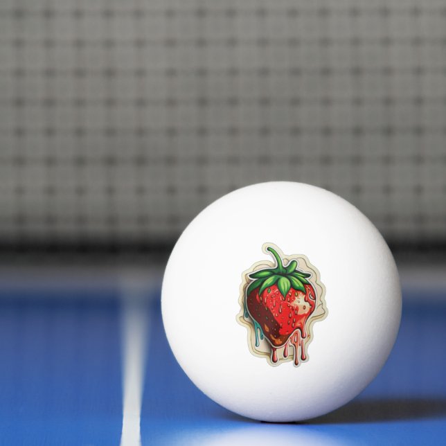 Jordgubbsbär Ping Pong Boll (Netto)