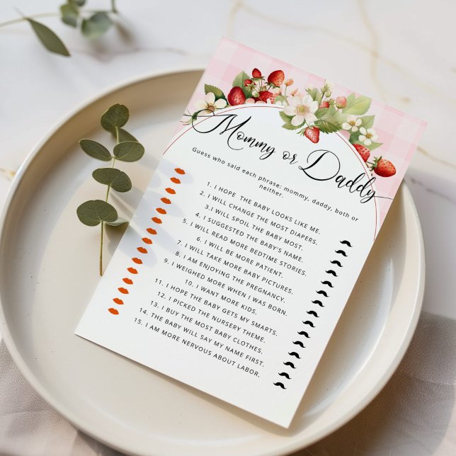 Jordgubbsbär, söt Mamma eller babydusch (Skapare uppladdad)