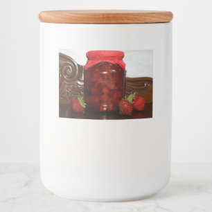 jordgubbsbären sylt mat etiketter