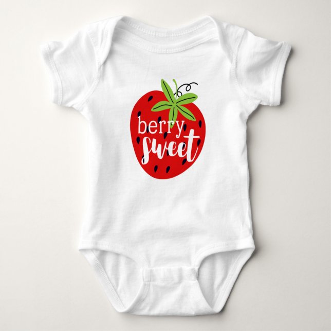 Jordgubbsberry Berry Sweet Birthday Flicka Kids' T Shirt (Framsida)