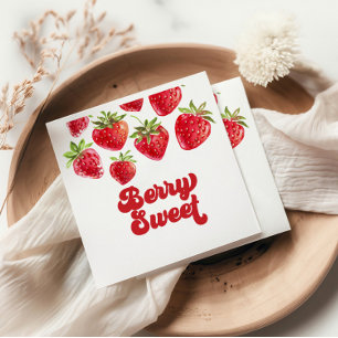 Jordgubbsberry Berry Sweet Birthday Pappersservett