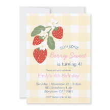 Jordgubbsberry Berry Sweet Land Vår Birthday