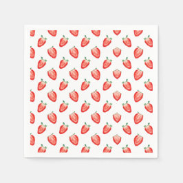 Jordgubbsberry: Bjud i första födelsedag Pappersservett