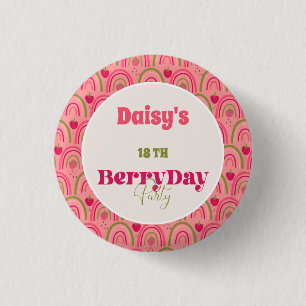 Jordgubbsberry Fält Delight Birthday Knapp