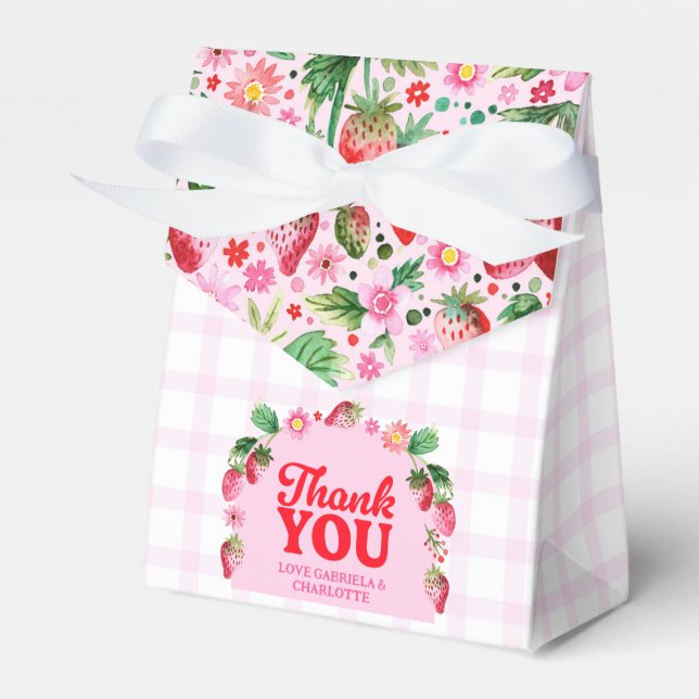 Jordgubbsberry, första Twillingarna Presentaskar (Framsidan Sidan)