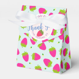 Jordgubbsblå Presentaskar