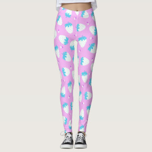 Jordgubbsblått Rosa Leggings